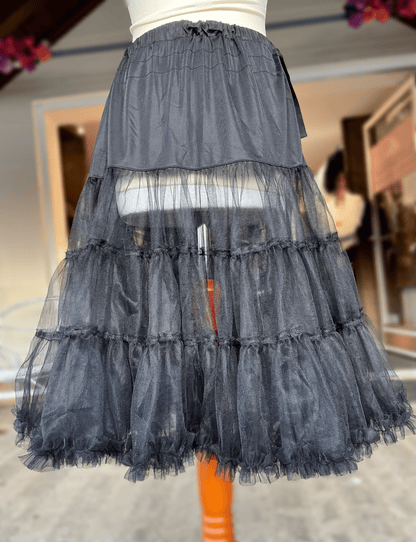 Petticoat, Unterrock schwarz, 60 cm 70 cm, Krüger Madl Unterrock Krüger 