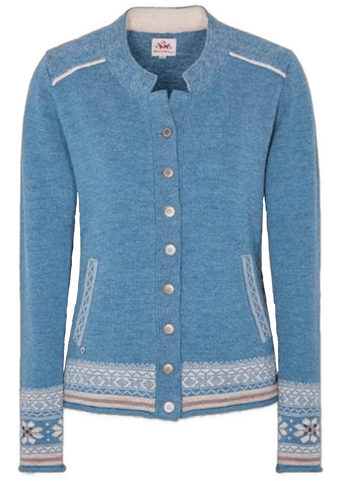 Trachten Jacke, Spieth & Wensky, Warja, Strickjacke, Übergrößen, blau Jacke Spieth & Wensky 