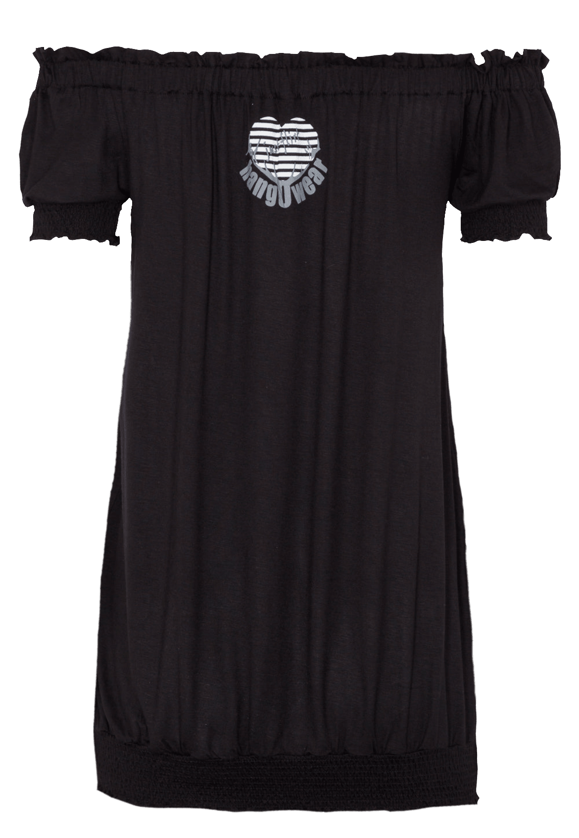 Trachten T-Shirt, HangOwear Livia, schwarz Carmen Shirt HangOwear 