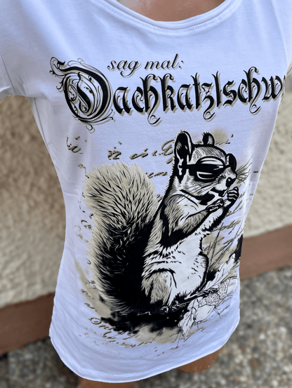 Trachtenshirt, HangOwear, Dorle, weiß, Oachkatzlschwoaf Shirt HangOwear 