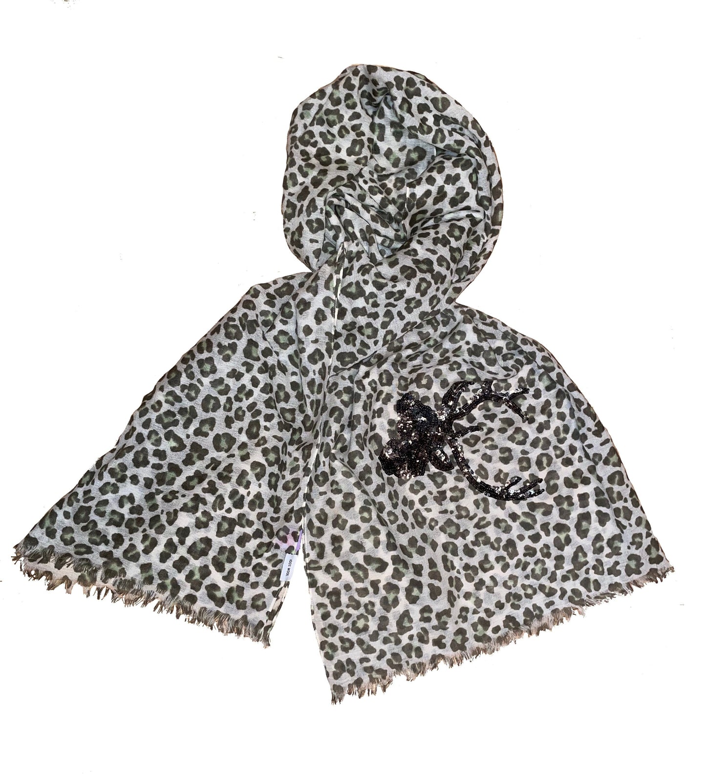 Tuch, Schal, CuteStuff, Leopard Hirsch, grau/grün Schal CuteStuff 